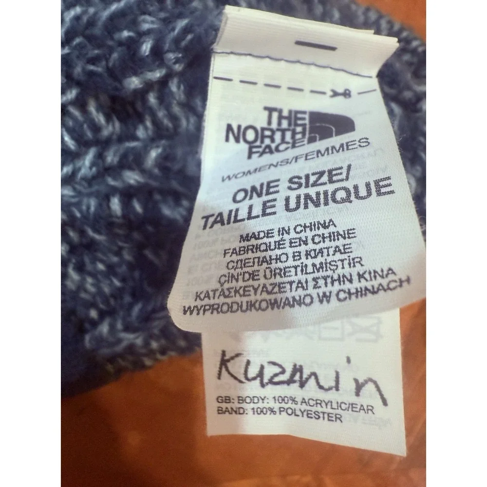 The North Face Cable Knit Beanie Color Blue * Pre Owned‎